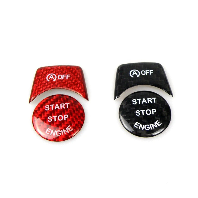 Carbon Fiber Sticker Engine Start Stop Button Cover For BMW E60 E87 E90 E91 E92 E93 F20 F21 F22 F23 F30 F31