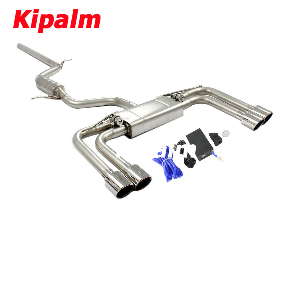 304 Stainless Steel Full Exhaust System Cat-back Fit for Audi A3 1.4T 1.8T 2.0T 2014-2020