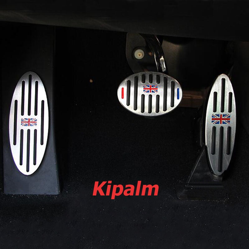 1set Aluminum AT Footrest Gas Brake Pedal Cover for BMW Mini Cooper JCW R50 R55 R56 R60 R61 F54 F55 F56 F60 Mini Accessories