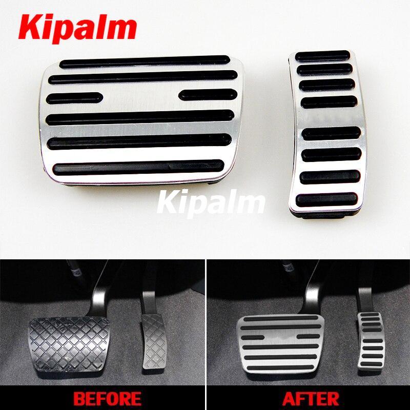 No Drill Aluminum Alloy Gas Brake  Pedal Cover For Audi A4 A5 A6 Q5  AT LHD Audi Pedals