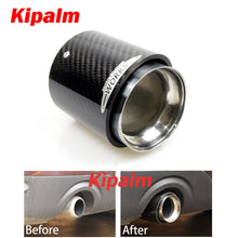 Load image into Gallery viewer, Carbon Fiber Mini Exhaust Tip Muffler Tips Fit for Mini Cooper R55 R56 R57 R58 R59 R60 R61 F54 F55 F56 F57 F60 Mini Muffler Tip