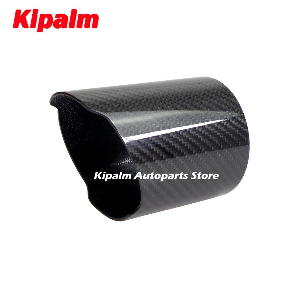 1PCS Car Universal Exhaust Pipe Carbon Fiber Cover Muffler Pipe Case Housing Without Logo