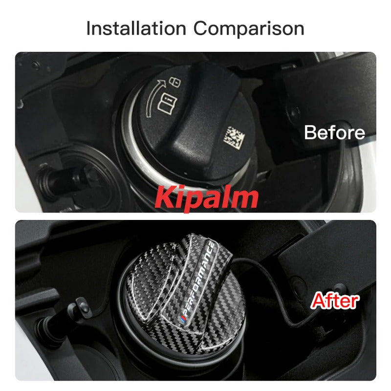 Carbon Fiber Car Gas Fuel Oil Tank Cover M Performane Protection Cap Sticker for BMW F30 F80 F82 F87 M2 M4 M5