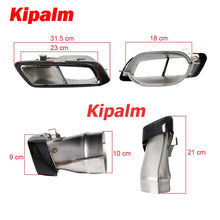 Load image into Gallery viewer, 1 Pair 304 Stainless Steel Exhaust Pipe Muffler Tips for Mercedes-benz W205 C63 2012 2013 2014 2015 AMG Accessories