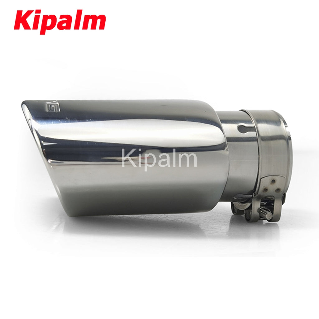 1pcs Oval Exhaust Tips Muffler Stainless Steel Pipe for Mercedes Benz W204 AMG C63 C65 Modify