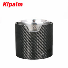 Load image into Gallery viewer, 4PCS Polished Stainless Steel Glossy Carbon Fiber Exhaust Pipe for BMW M3 G80 M4 G82 G83