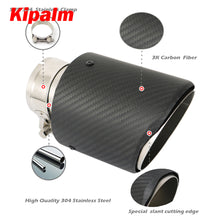 Load image into Gallery viewer, 1pcs New Style Matte Carbon Fiber Exhaust Pipe Car Universal Muffler Tail Tips Modify